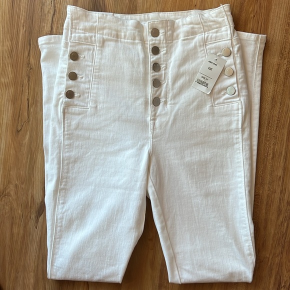 NWT J Brand Natasha in Blanc White Sky High Skinny Stretch Jeans - Picture 8 of 9